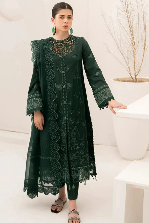 QalamKar Dhanak 3PC Embroidered