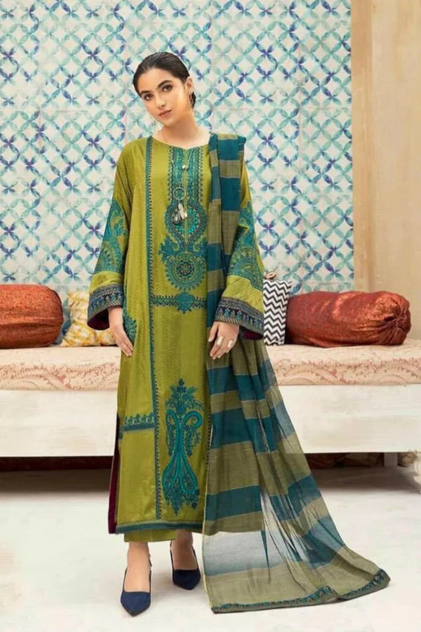 Dhanak 3PC Embroidered